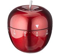 TFA Dostmann Minuteur Pomme 38.1030.05 en Acier Inoxydable en Rouge