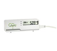 TFA Dostmann Moniteur de CO2 AIRCO2NTROL Mini, 31.5006.02, LED, Surveillance du CO2, Moniteur de la qualité de l'air, avec câble USB, Blanc