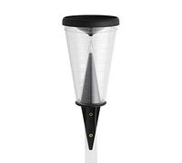 TFA Dostmann Pluviomètre analogique, 47.1008, résistant aux intempéries, avec Protection Contre l'évaporation, Noir