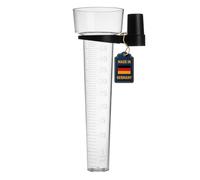 TFA Dostmann Pluviomètre 47.1015 – analogique, résistant aux intempéries, noir