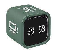 TFA Dostmann Pomodoro Timer Mini Cube 38.2061 Minuteur de Cuisine pour la Cuisson ou l'apprentissage des clauses, minuterie Sportive, réglable Individuellement, Compte à rebours défini, Facile à