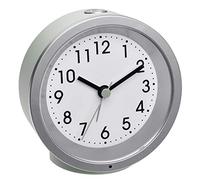 TFA Dostmann Réveil analogique, 60.1034.04, avec Mouvement Sweep Silencieux, avec rétroéclairage, Alarme de réveil et Fonction Snooze, Vert