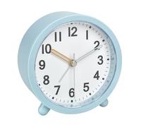 TFA Dostmann Réveil analogique avec Mouvement Silencieux, 60.1043.20, Horloge de Table avec Mouvement à Quartz, Fonctionne sur Piles, Fonction Snooze Incluse, rétroéclairage, Bien lisible, Turquoise
