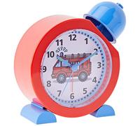 TFA Dostmann Réveil analogique pour Enfants TATÜ-Tata, 60.1011.05, Horloge Pompier, adapté aux Enfants, Utilisation Simple, Rouge