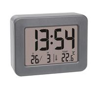 TFA Dostmann Réveil de voyage numérique 60.2044.10 – Alarme forte, thermomètre, à piles, gris