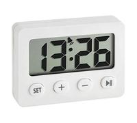 Réveil à quartz TFA Dostmann 60.2014.02 blanc