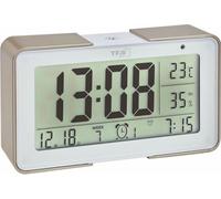 Tfa Dostmann Réveil radio Or Blanc Alarme Réveil radio Horloge Réveil de voyage Digital 1x