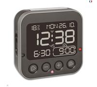 TFA Dostmann Réveil radio-piloté numérique Bingo 2.0, 60.2550.02, avec horloge r