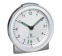 TFA Dostmann 60.1517.54 radiopiloté(e) Réveil argent Heures de réveil 1 Fluorescent aiguilles