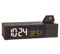 TFA Dostmann Show 60.5014.01 Horloge de Projection Sans Fil, Horloge de Table avec Climatisation Ambiante