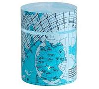 TFA Dostmann Solemio 43.4000.06 Cadran Solaire cylindrique Bleu (L) 40 x (l) 40 x (H) 53 mm