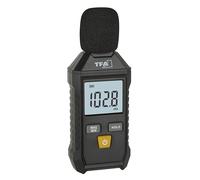 TFA Dostmann Sonomètre numérique calibré 31.2002, 35 à 130 dBA, avec évaluation de fréquence, rétroéclairage, pare-vent, sac de rangement, fonction max/min, noir