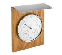 Thermomètre Station météo analogique d'intérieur et d'extérieur 20.1079.01 naturel