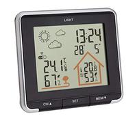 TFA Dostmann Station météo numérique Life, 35.1153.01, rapport météo, capteur extérieur inclus, rétro-éclairage, température intérieure et extérieure, noir