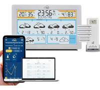 TFA Dostmann Station météo Wi-Fi 35.8100 prévisions météo professionnelles de 3 à 6 jours par Wetter.com portail en ligne, capteur extérieur sans fil, valeurs max-min