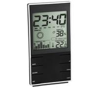 TFA Dostmann Station météo électronique 35.1102.01 radiopilotée numérique réveil noir