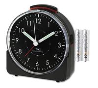 TFA Dostmann Sunrise 60.1513 Réveil analogique radio avec piles Noir
