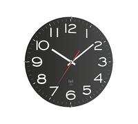 TFA Dostmann TFA Funk-Wanduhr Batteriebetrieb 31cm schwarz