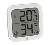 TFA Dostmann Capteur intérieur thermo-hygro ID-A0 30.3908.02 Radio 868 MHz 100 m Blanc