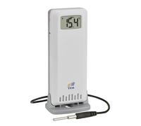 TFA Dostmann TFA-ID Émetteur de température/humidité de l'air de rechange ID-A4 30.3905.02 pour stations TFA.me pour usage professionnel, capteur étanche, extérieur ou intérieur, blanc