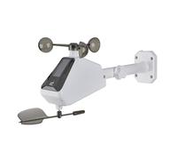 TFA Dostmann TFA-ID Émetteur de vent ID-A2, 30.3904, compatible avec le système TFA.me WLAN, surveillance en ligne de la direction et de la vitesse du vent, anémomètre, alimentation solaire, blanc