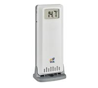 TFA Dostmann TFA-ID thermomètre hygromètre capteur supplémentaire ID-A0, 30.3900.02, pièce de rechange, température/humidité, pour stations TFA.me, ext./int., rayon 100m, 868 MHz, blanc