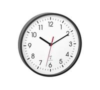 TFA Dostmann TFA radio horloge murale Ø24,5cm noir