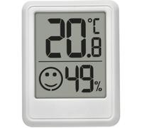 TFA Dostmann Hygromètre numérique d'intérieur 30.5060.02 – Thermo-humidimètre, pile incluse, blanc