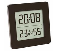 TFA Dostmann Thermo-hygromètre numérique, 30.5038.01, pour le contrôle du climat intérieur, température intérieure et humidité de l'air, noir