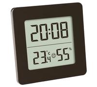 TFA Dostmann Thermomètre et hygromètre digital 30.5038.01 G avec horloge et alarme
