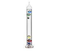 TFA Dostmann Thermomètre analogique en verre Galileo Galilei 18.1018 à liquide 28 cm - Mesure de la température intérieure - Facile à lire - Décoration - 18 à 26°C - Coloré