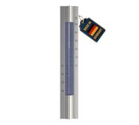 TFA Dostmann Thermomètre analogique 12.2045 intérieur/extérieur aluminium argent