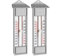 TFA Dostmann thermomètre analogique Maxima-Minima, 10.3014.14, résistant aux intempéries, blanc (Lot de 2)