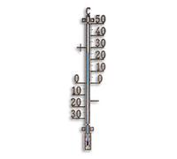 TFA Dostmann thermomètre analogique pour l'extérieur, 12.5002.51, métal, avec Graduation Libre, résistant aux intempéries, Vieux cuivre