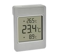 TFA Dostmann Thermomètre de fenêtre numérique WINDOO 30.1067.15 — extérieur, autocollant, gris-blanc