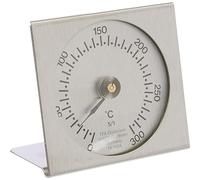 TFA Dostmann Thermomètre de four analogique, 14.1004.60, mesurer température dans la chambre de cuisson, métal, résistant à la chaleur, argenté