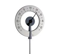 Thermomètre analogique, mécanique TFA Dostmann 12.2055.10 argent