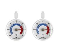 TFA Dostmann Thermomètre de refroidissement analogique, petit contrôle pratique pour réfrigérateur/congélateur L 72 x l 21 x H 95 mm (Lot de 2)