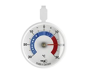 TFA Dostmann Thermomètre de refroidissement analogique, petit contrôle pratique pour réfrigérateur/congélateur L 72 x l 21 x H 95 mm, Paquet de 3
