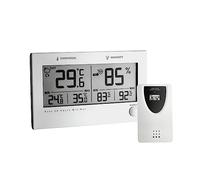 TFA Dostmann Thermomètre Hygromètre Radio Twin Plus 30.3049 (argent)