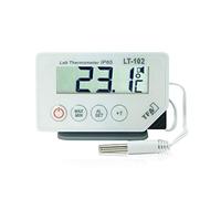 TFA Dostmann Thermomètre numérique LT-102, 30.1034, avec sonde de température à câble, étanche, IP65/HACCP/EN13485, idéal pour une utilisation professionnelle, blanc