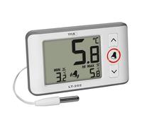 TFA Dostmann Digitales Profi-Thermometer mit Kabelfühler LT 202 Thermomètre blanc 30.1052.02