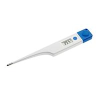 TFA Dostmann Thermomètre vétérinaire numérique VET, 15.2022, adapté aux chevaux/bovins/chiens/chats, étanche, facile à nettoyer, température corporelle des animaux, blanc