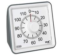TFA Dostmann Timer Visual Minuteur Blanc analogique