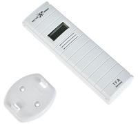 TFA Dostmann transmetteur de rechange pour Wetterdirekt, avec écran, transmetteur thermo-hygro, 30.3155, blanc, L 39 (51) x W 21 (46) x H 129 (135) mm, RH 1-99 % température 39,9-+59 °C