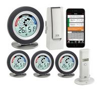 TFA-Dostmann Weatherhub Cosy Radar TFA 31.4008.79 Kit de surveillance du climat ambiant, avec émetteur thermo-hygro, recommandation de ventilation, avertisseur de moisissures, idéal pour les jardins