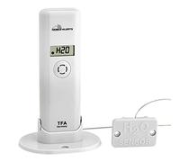 TFA-Dostmann Weatherhub Émetteur Thermo-hygromètre avec détecteur d'eau, Smart Home, Appel des données Via Smartphone, Avertissement de dommage de l'eau, température, humidité