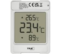 TFA Dostmann WINDOO Thermomètre de fenêtre gris 30.1067.15