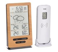 TFA Dostmann Xena 35.1162 Station météo radio-pilotée, avec capteur extérieur, température intérieure et extérieure, prévisions météo, horloge radio, humidité de l'air, à poser/suspendre