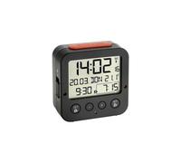 TFA Dostmann Réveil radio-piloté Bingo 60.2528.01 Rétroéclairage auto Date Température Noir/rouge